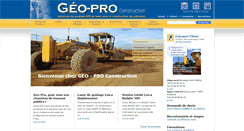 Desktop Screenshot of geo-pro-construction.fr
