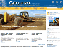 Tablet Screenshot of geo-pro-construction.fr